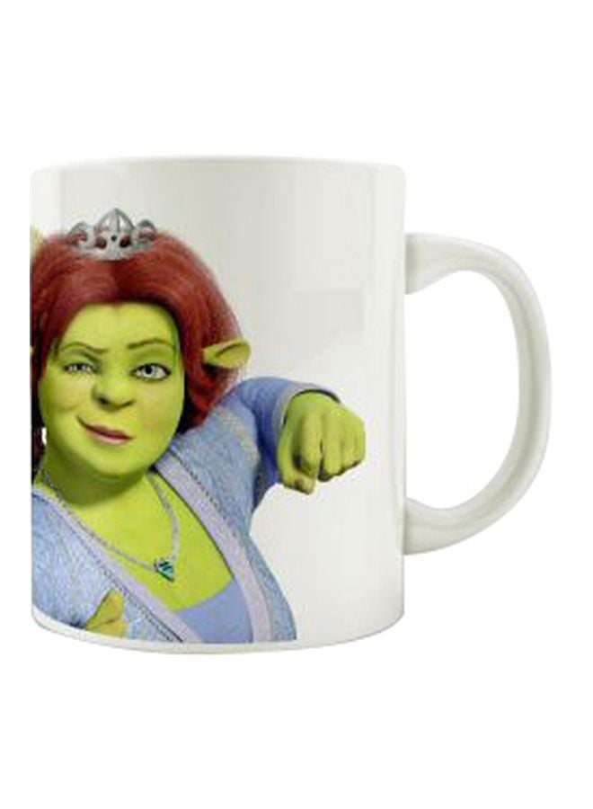 برنتيك مج من السيراميك بطبعة أخضر/أبيض/ أزرق