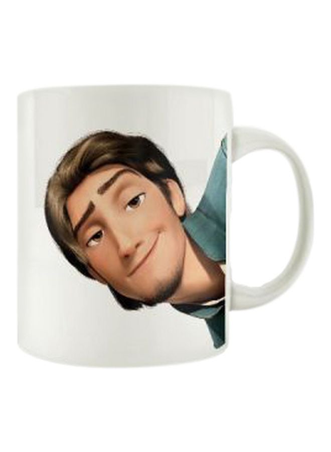 PrinTech Printed Ceramic Mug White/Beige/Gold 