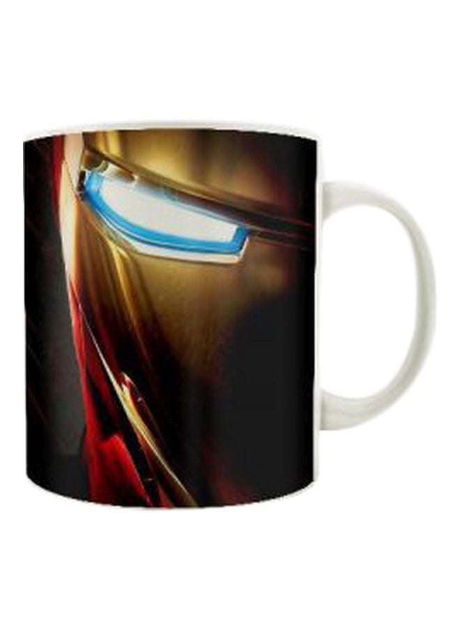 برنتيك مج سيراميك بطبعة "Iron Man" أسود/أحمر/ذهبي One Size 