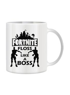 Fortnite Floss Like A Boss Printed Ceramic Mug White/Black One Size - v1567762637/N29428399A_1