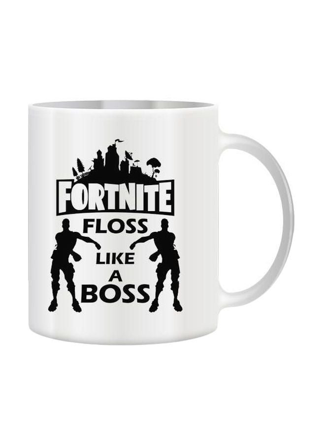 giftex Fortnite Floss Like A Boss Printed Ceramic Mug White/Black One Size