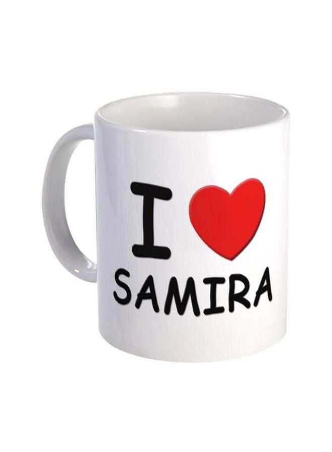 فاست برينت مج من السيراميك بطبعة أبيض/أسود/أحمر