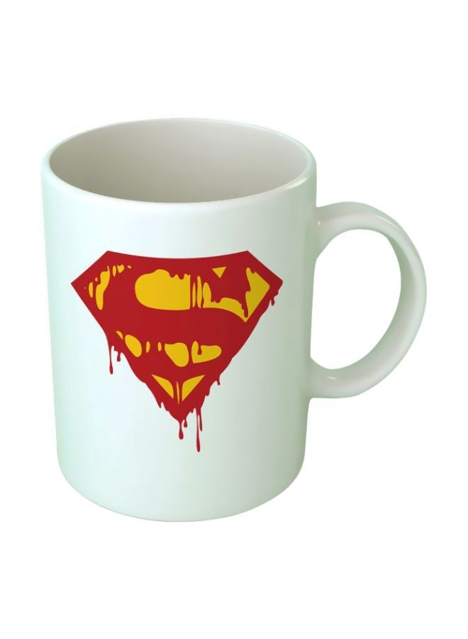Upteetude - Printed Coffee Mug White/Red/Yellow - Image 1