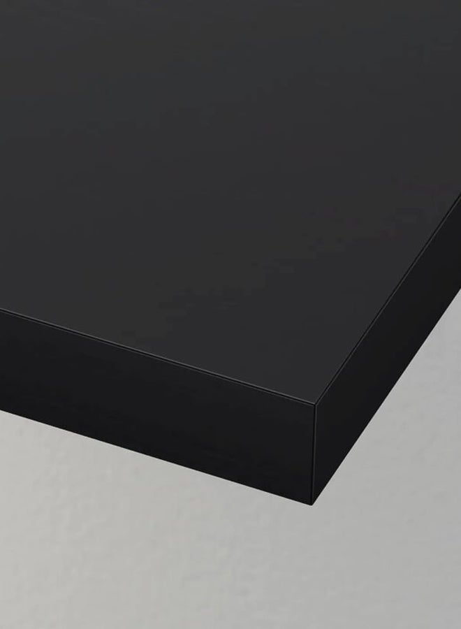 ZENHOME Wall-Mounted Shelves Black 30X26centimeter - Image 3