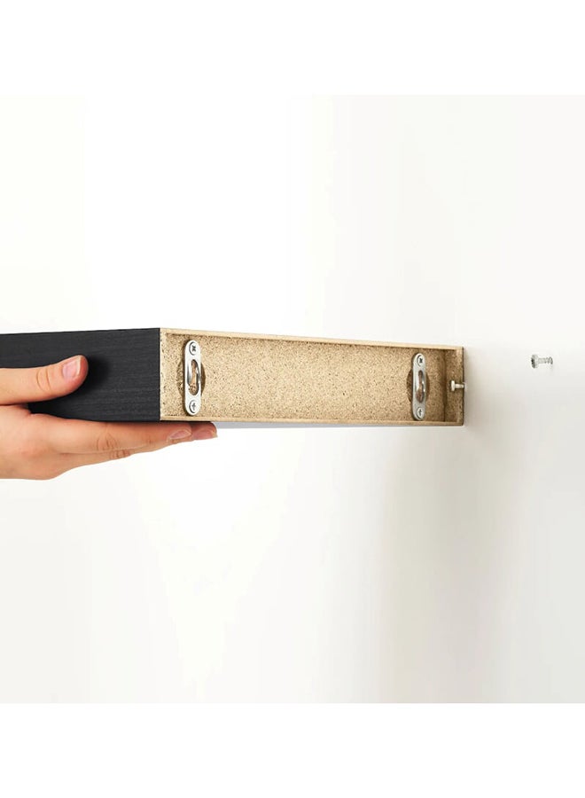 ZENHOME Wall-Mounted Shelves Black 30X26centimeter - Image 4