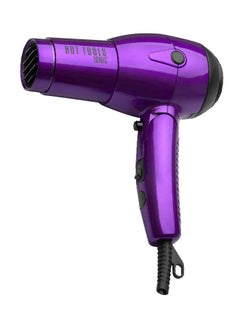 Hot Tools Ionic Travel Dryer With Folding Handle Purple 6.5 x 2.5 x 5inch 