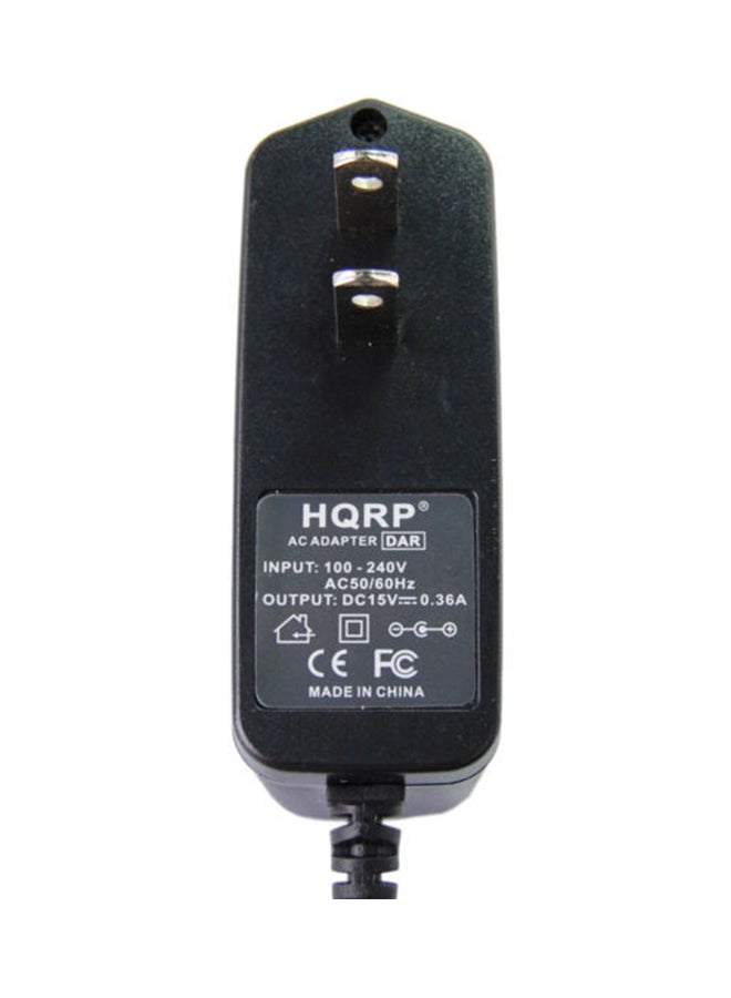 HQRP - AC Adapter Power Cord With Cleaning Brush For Philips Norelco 5100 5200 Series Black 0.2888 X 0.28 X 0.8978inch - Image 1