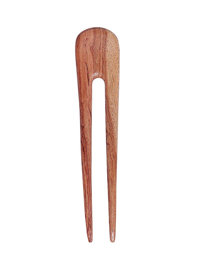 Marycrafts Simple Hair Fork Brown 14.7 x 5 x 0.5cm 