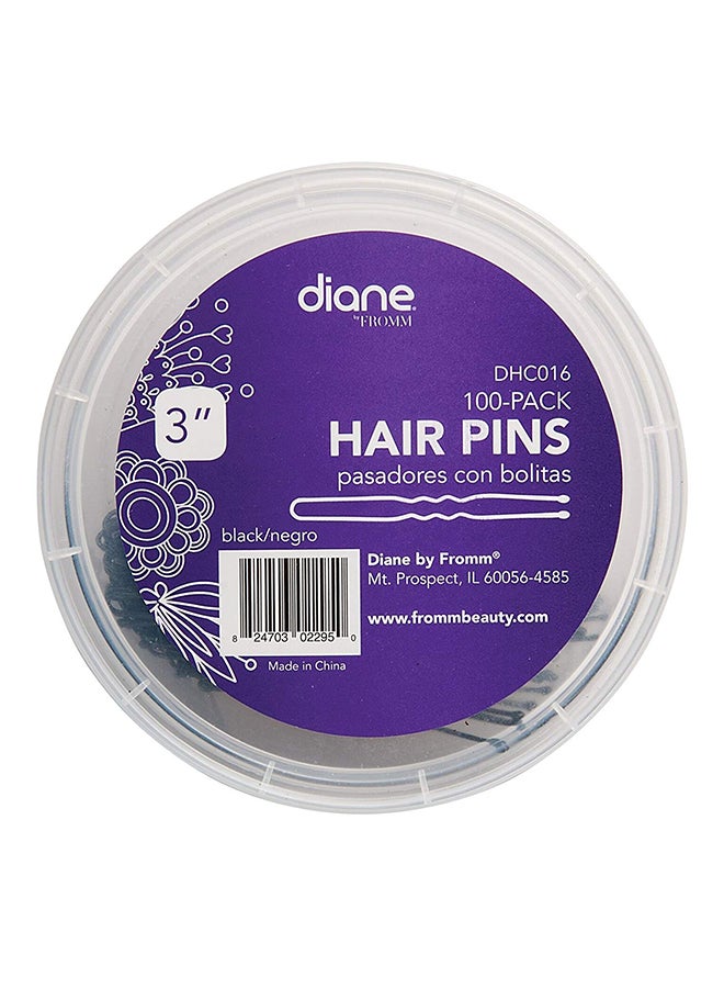 100-Piece Diane Fromm Hair Pins-DHC016 Black 3inch