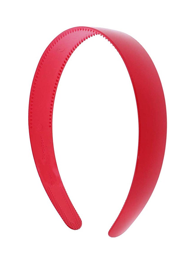 Motique Accessories Hard Teeth Headband Red 1inch  - Image 1