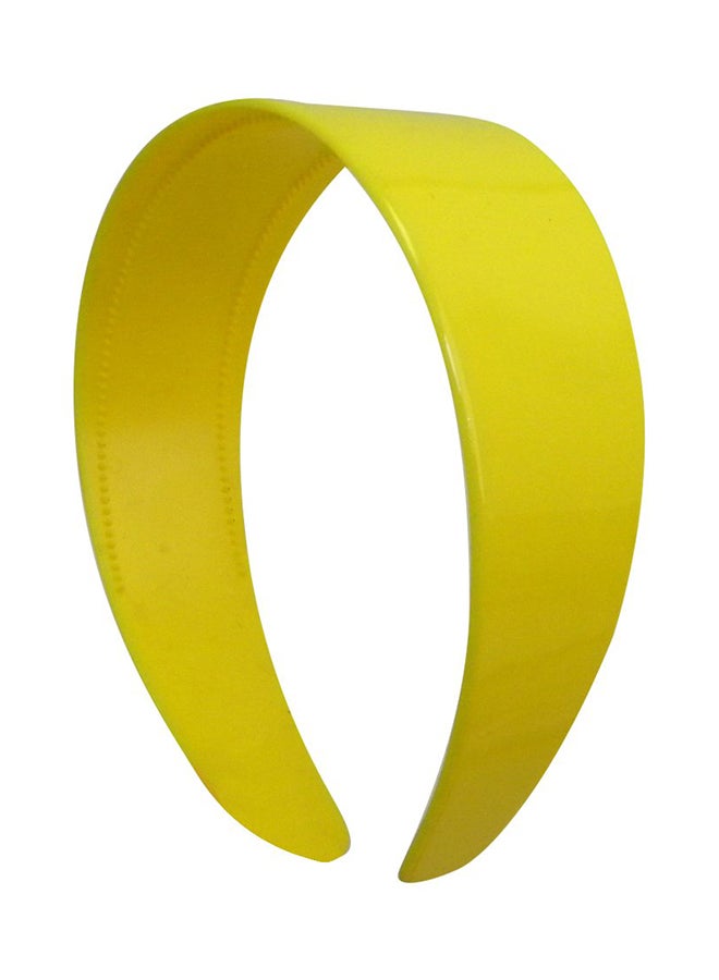 Motique Accessories Hard Teeth Headband Yellow 2inch 