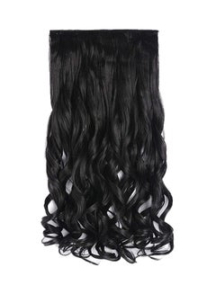 Curly 3/4 Full Head Clip On Hair Extension With 5 Clip Black 20inch - v1567764481/N29313551A_2