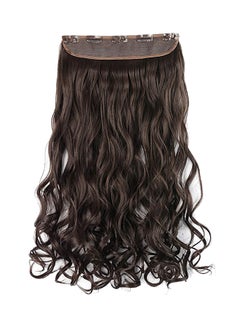 Curly 3/4 Full Head Clip On Hair Extension With 5 Clip Brown 20inch - v1567764485/N29313558A_1