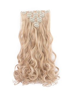 OneDor Curly Full Head Clip In Hair Extension Beige 20inch 