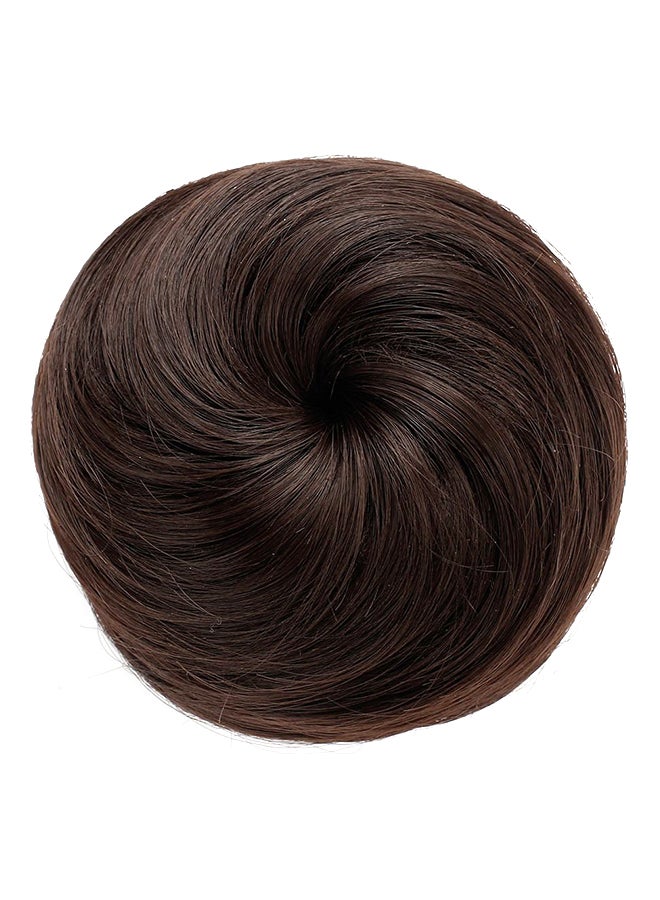 OneDor Chignon Donut Bun Hair Extension Medium Chestnut Brown 2.5inch 