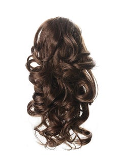 OneDor Curly Ponytail Clip In Hair Extension Golden Brown 12inch 