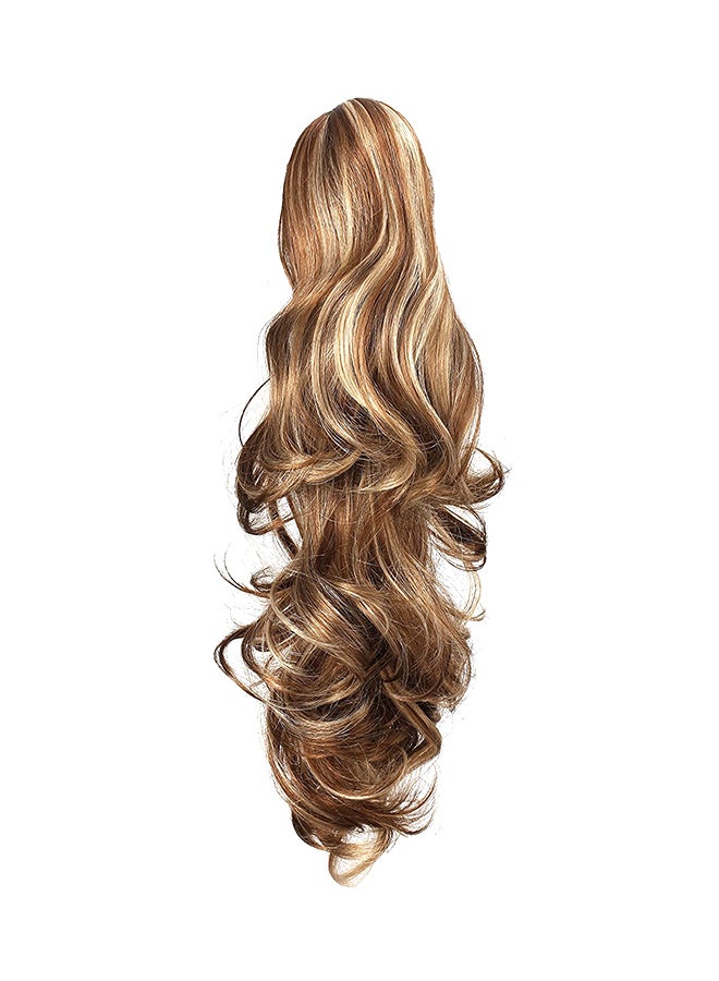 OneDor Curly Ponytail Clip In Hair Extension Brown 20inch - Image 2