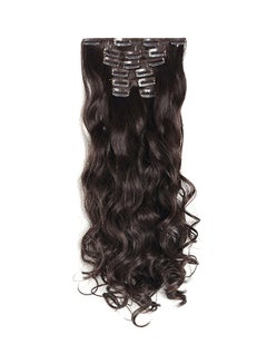 7-Piece Curly Full Head Clip In Hair Extension Set Medium Chestnut Brown 20inch - v1567764497/N29313572A_1