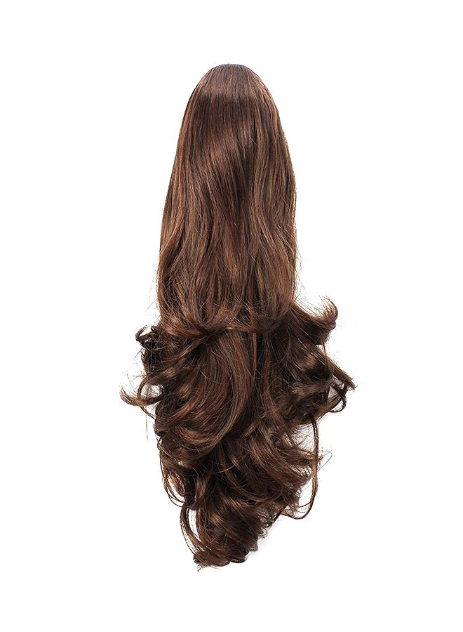 Curly Clip In Claw Drawstring Ponytail Hair Extension Brown 20inch - v1567764504/N29313584A_1