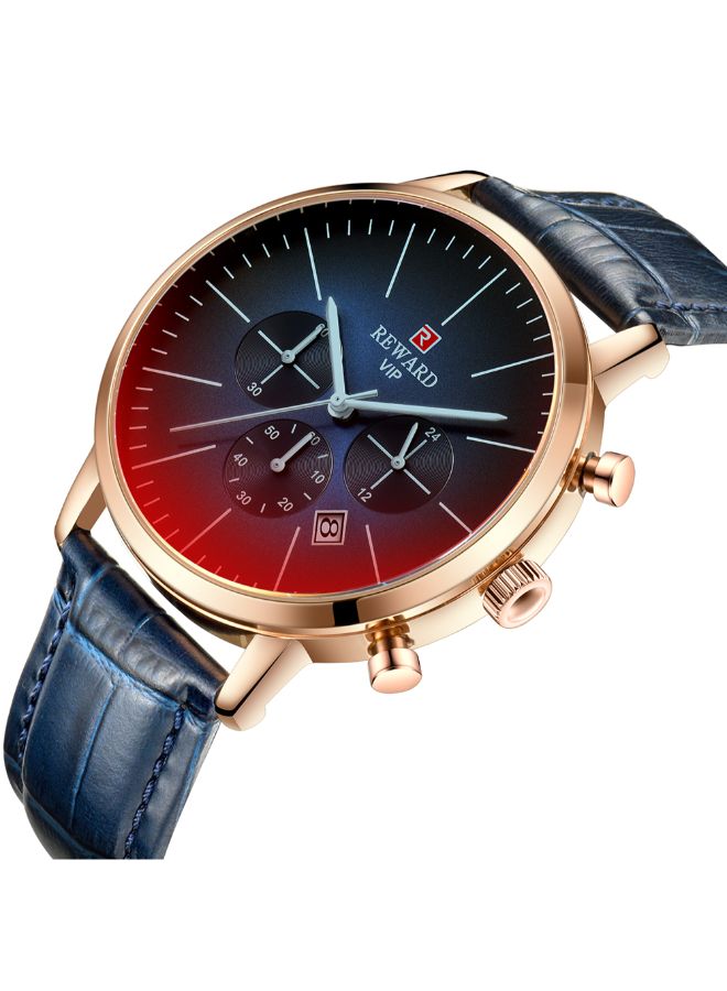 REWARD men Leather Analog Wrist Watch RD83001M - Image 2