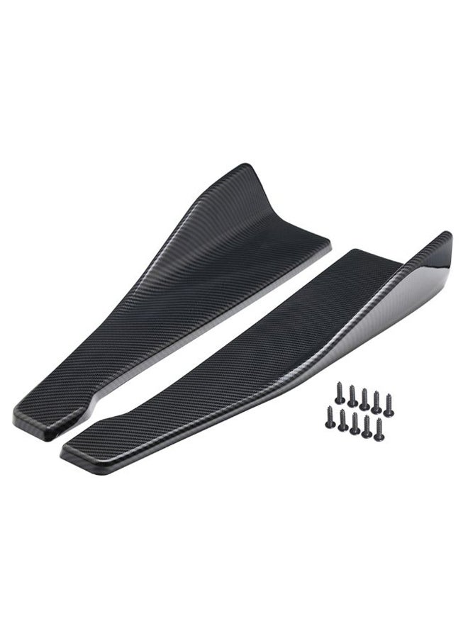 Generic 2-Piece Anti Scratch Car Rear Bumper Lip Set 