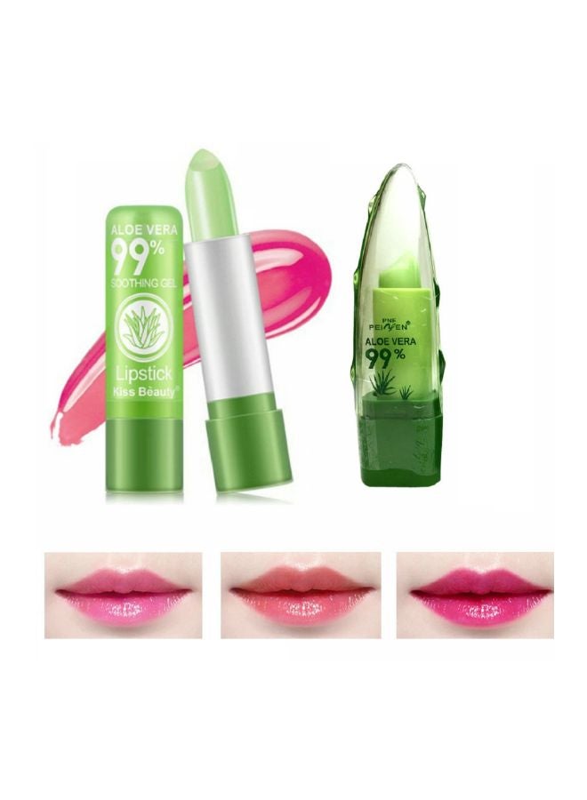 Kiss Beauty Aloe Vera 99% Soothing Gel Lipstick Pink  - Image 2