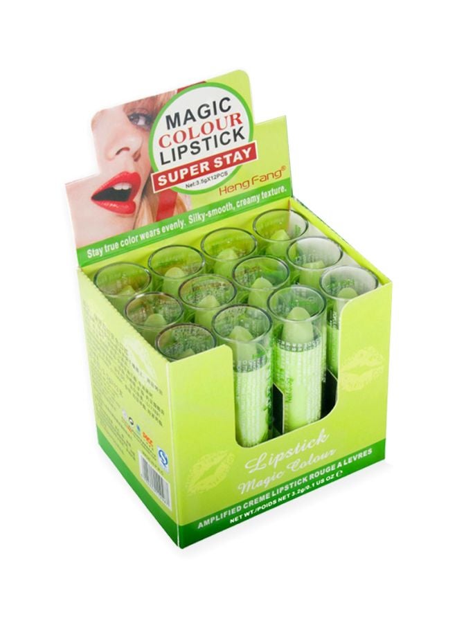 Heng Fang 12-Piece Color Change Shiny Lipstick Set Multicolour  - Image 1