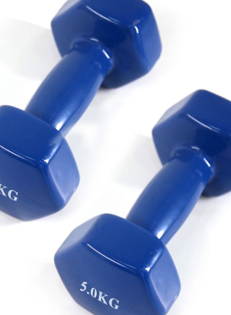 Set Of 2 Fitness Dumbbells - 2 x 5 kg 2 x 5kg - Image 2