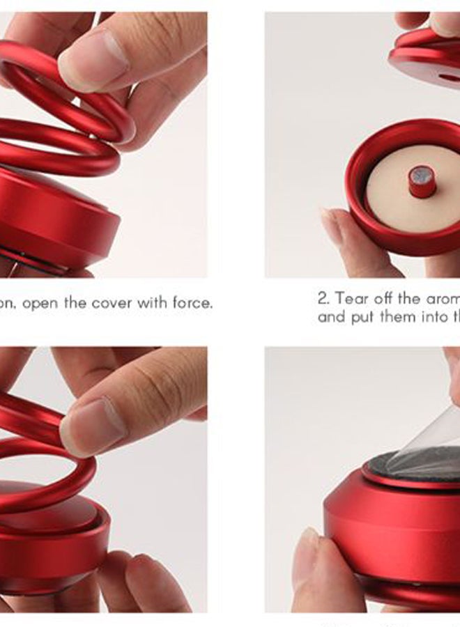 Double Ring Suspension Rotating UFO Aroma Car Air Purifier - Image 2