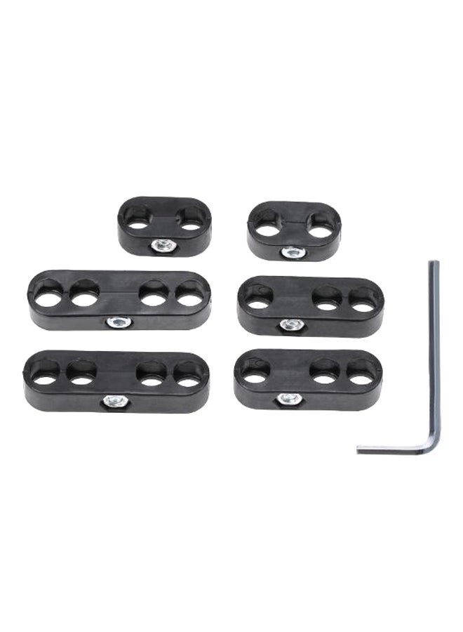 Generic 7-Piece Spark Plug Wire Separator Divider Looms Kit For Chevy Ford And Mopar  - Image 1