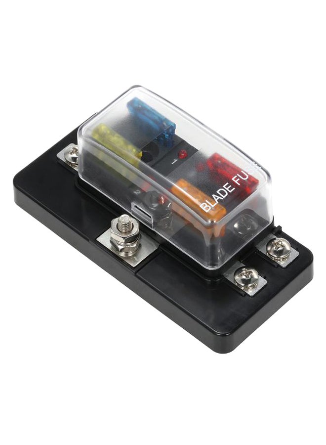 ماركة غير محددة علبة فيوزات بشفرات ذات 4 اتجاهات مع قاعدة فيوزات بمؤشرات LED  - Image 2