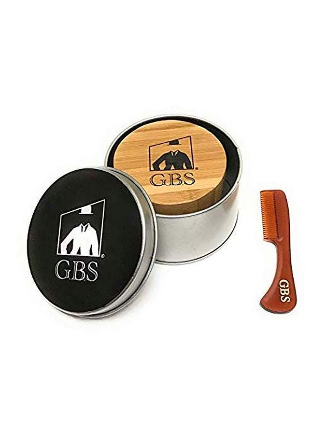 G.B.S 2-Piece Beard Comb Set Beige/Black/Brown - Image 1