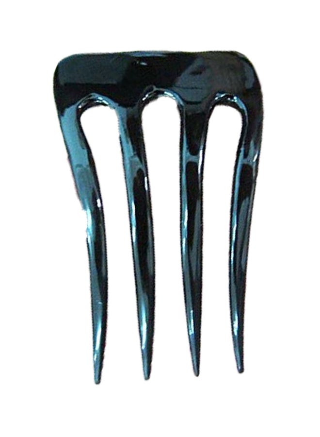 Marycrafts Buffalo Horn Hair Comb Black/Green  - Image 1