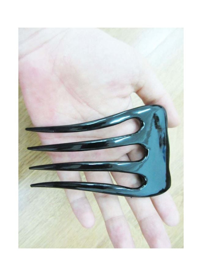Marycrafts Buffalo Horn Hair Comb Black/Green  - Image 2