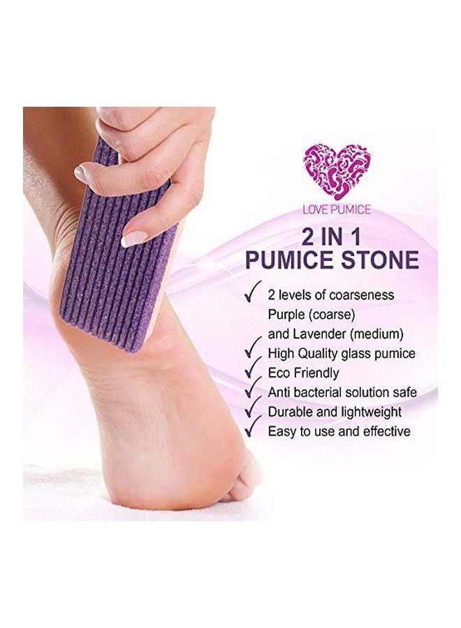 لوف بوميس طقم حجر خفاف 2 في 1 من 4 قطع بنفسجي/وردي - Image 2