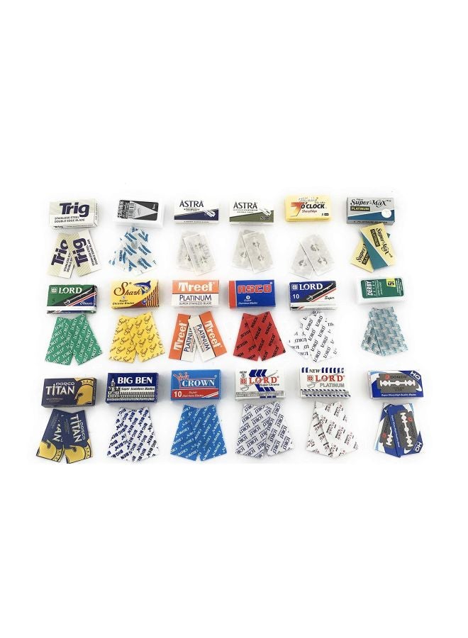 G.B.S 36-Piece Double Edge Razor Blades With Shave Soap Multicolour - Image 1