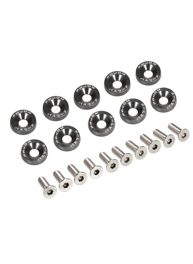 Generic 10-Piece Bumper Engine Washer Bolt Set 