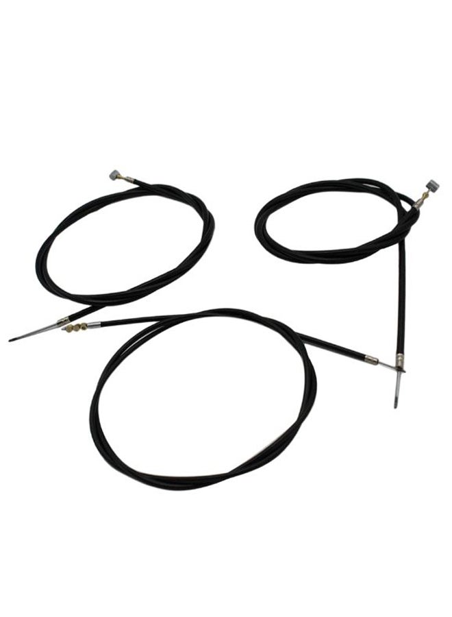 Generic 3-Piece Universal Throttle Handbrake Cable Set 