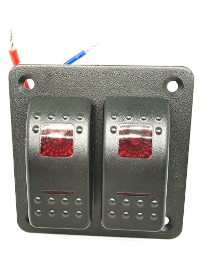 Generic Universal Waterproof Mental Rocker Switch Panel 