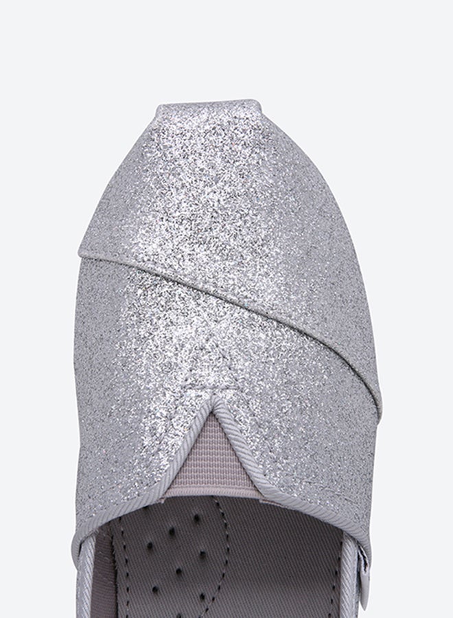 TOMS - Glimmer Youth Classic Loafers Silver - Image 1