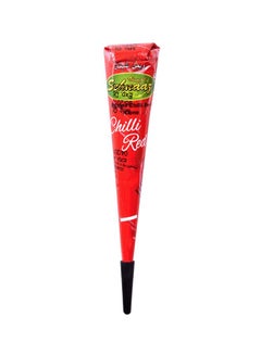 Vimal's Sehnaaz 12-Piece INSTANT  CHILLI RED  GOLECHA HENNA MEHANDI CONE Red 28grams  - Image 3