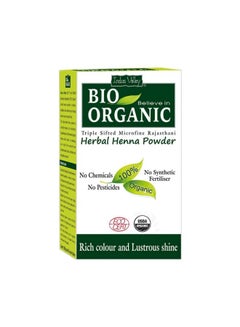 Bio Organic Herbal Henna Powder with Hair Dye Brush Multicolour 100grams - v1567839568/N29298999A_2