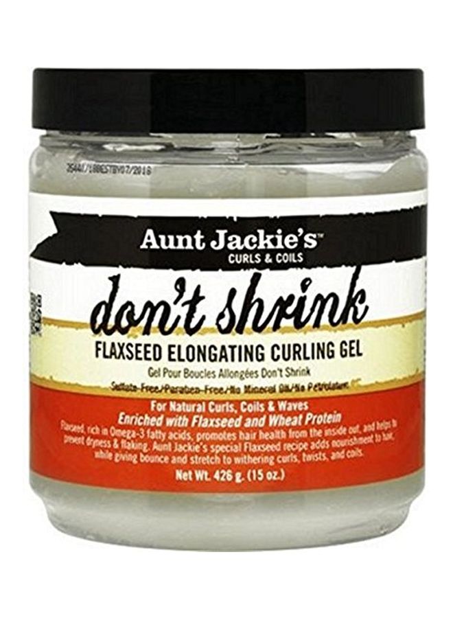 Aunt Jackie's Pack Of 2 Don't Shrink Flaxseed Elongating Curling Gel  - Image 2