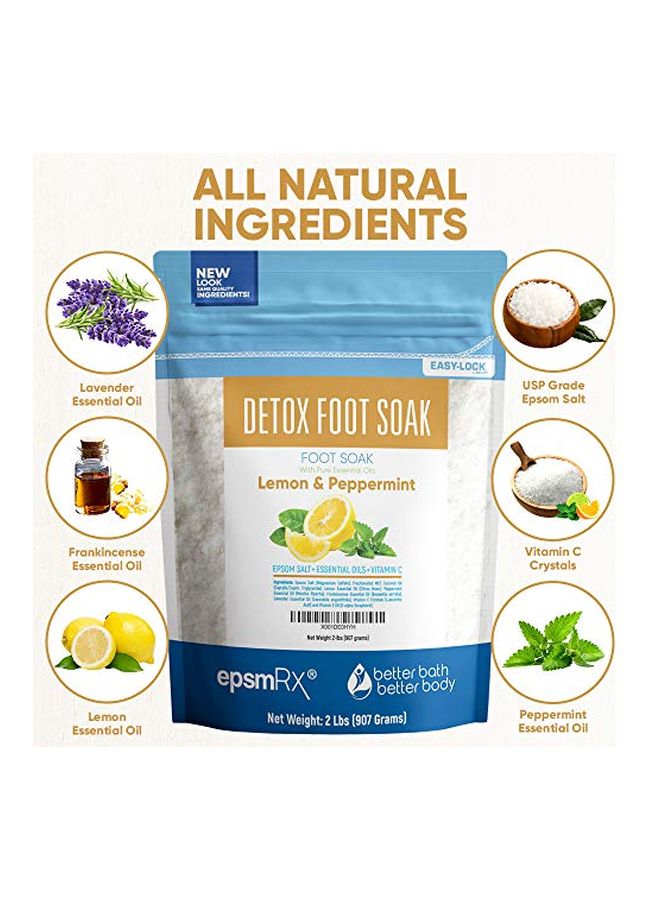 Better Bath Better Body Lemon And Peppermint Detox Foot Soak White  - Image 4