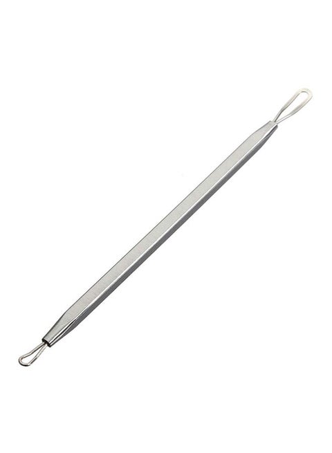 Double Loop Blackhead Remover Pimple Extractor Silver 5.1inch
