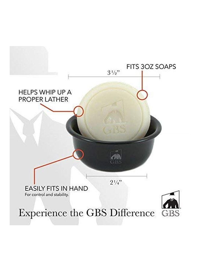 G.B.S Smooth Shave Bowl Black 3inch - Image 2