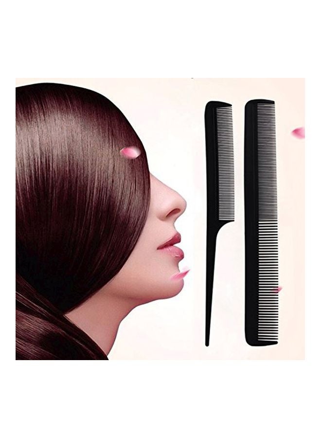 Oneleaf 10-Piece Professional Hair Styling Comb Set Black - Image 3