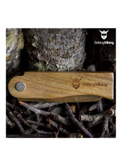 Striking Viking Folding Wooden Comb Brown  - Image 3