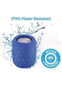 PROMATE Bluetooth Speaker, Portable True Wireless Stereo Speaker with 7W HD Sound, Built-In Mic, Micro SD Card Slot, In-Line AUX and IPX6 Water Resistant for Indoor, Outdoor, Smartphones, iPod, Bomba Blue  - Image 5