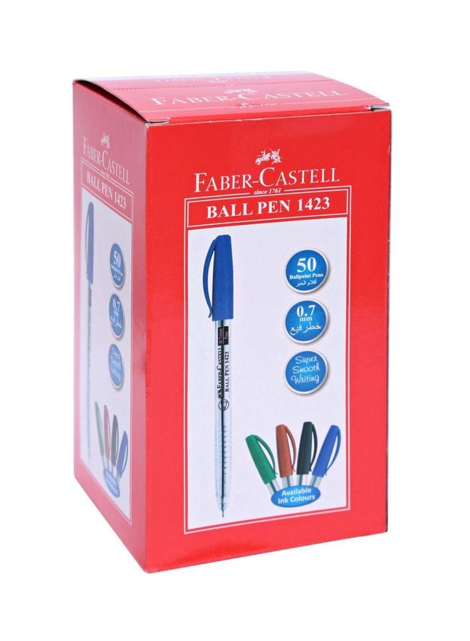 FABER-CASTELL 50-Piece Ball Pen Set Blue - Image 2